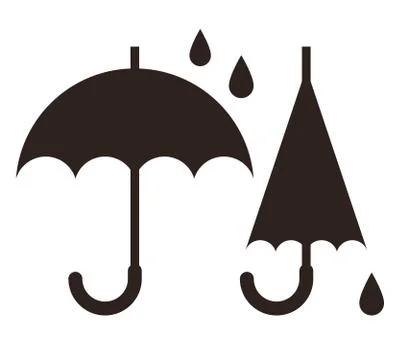 Umbrella isolated on white background Illustrazione stock