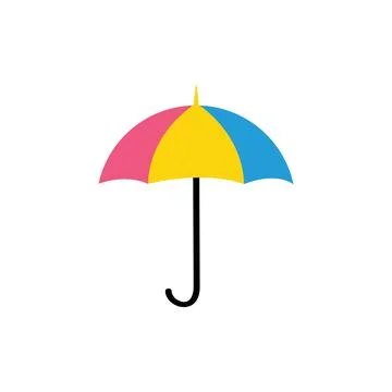 Umbrella isolated on a white background. Vector illustration Stock Illustration