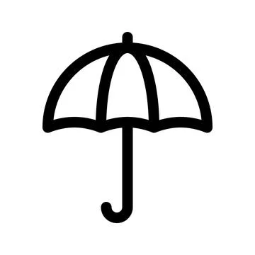 Umbrella line icon. Vector graphics Stock Illustration