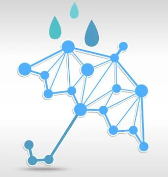 Umbrella linkage Stock Illustration