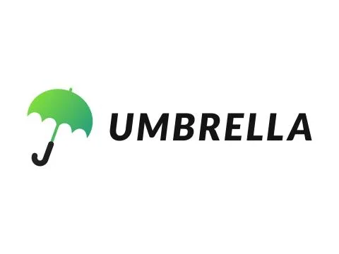 Umbrella Logo Design Stock Illustration