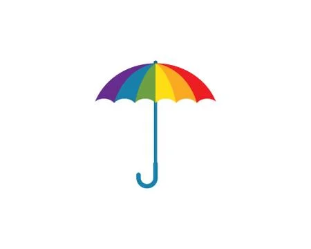 Umbrella logo icon  vector illustration Stock Illustration