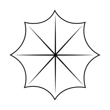 Umbrella logo Stock Illustration