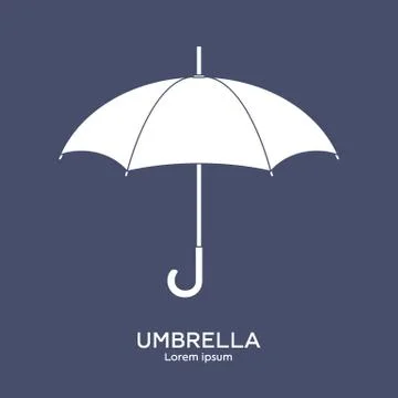 Umbrella logo template. Security, protection concept. Vector illustration. Stock Illustration