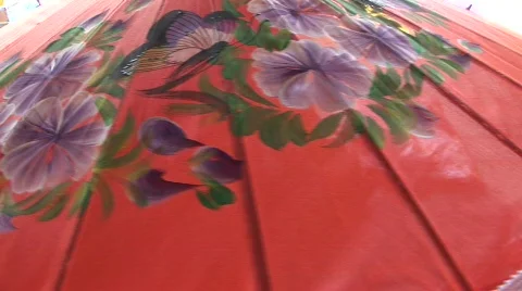 Umbrella making Video stock 565208