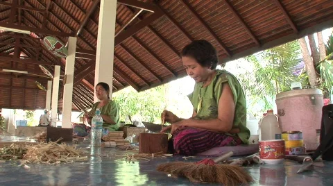 Umbrella making Video stock 567238