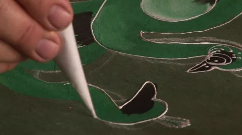 Umbrella making Stock Footage 567270