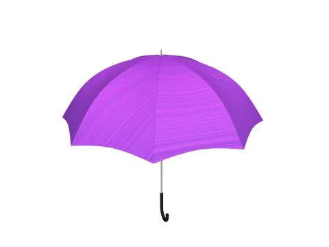Umbrella open with handle Illustrazione stock