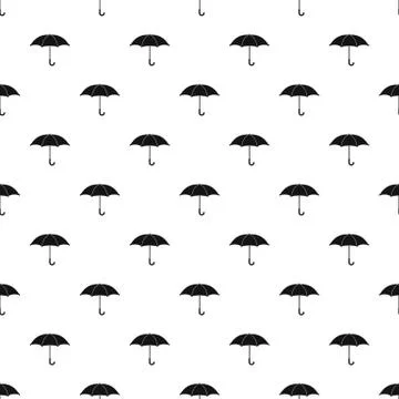 Umbrella pattern seamless vector Stock Illustration