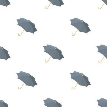 Umbrella pattern seamless vector Stock Illustration