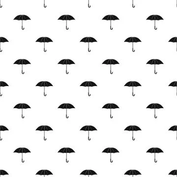 Umbrella pattern, simple style Stock Illustration