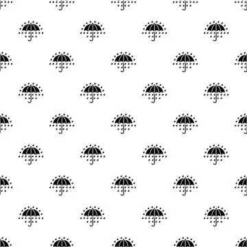 Umbrella pattern vector seamless Illustrazione stock