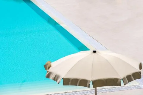Umbrella pool Stock Photos