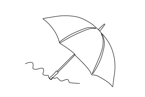 An umbrella to protect from UV rays Stockillustratie