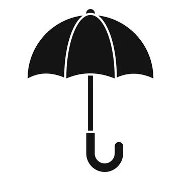 Umbrella protection icon simple vector. Core value Illustrazione stock
