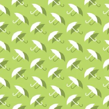 Umbrella Protection Seamless Decorative Background Pattern Stock Illustration
