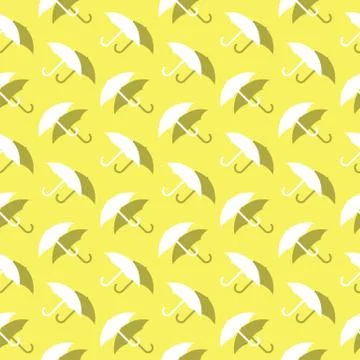 Umbrella Protection Seamless Decorative Pattern Stock Illustration