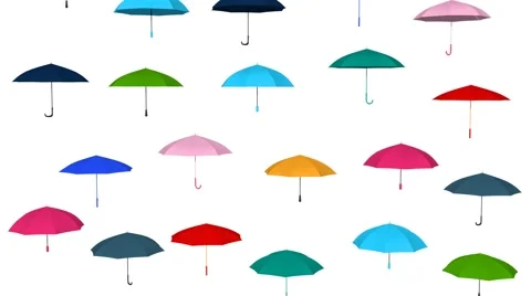 Umbrella rain Stock Footage 43316931