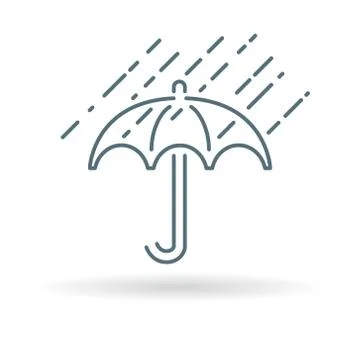 Umbrella rain icon Stock Illustration