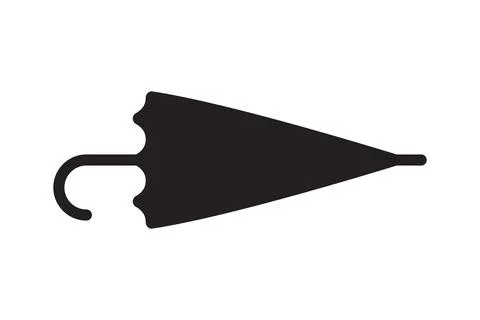 Umbrella rain protection vector icon. Parasol for rainy day protect. Stock Illustration