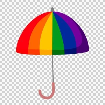 Umbrella rainbow Stock Illustration