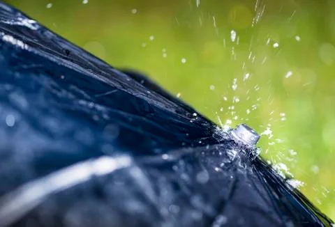 Umbrella with raindrops Foto stock