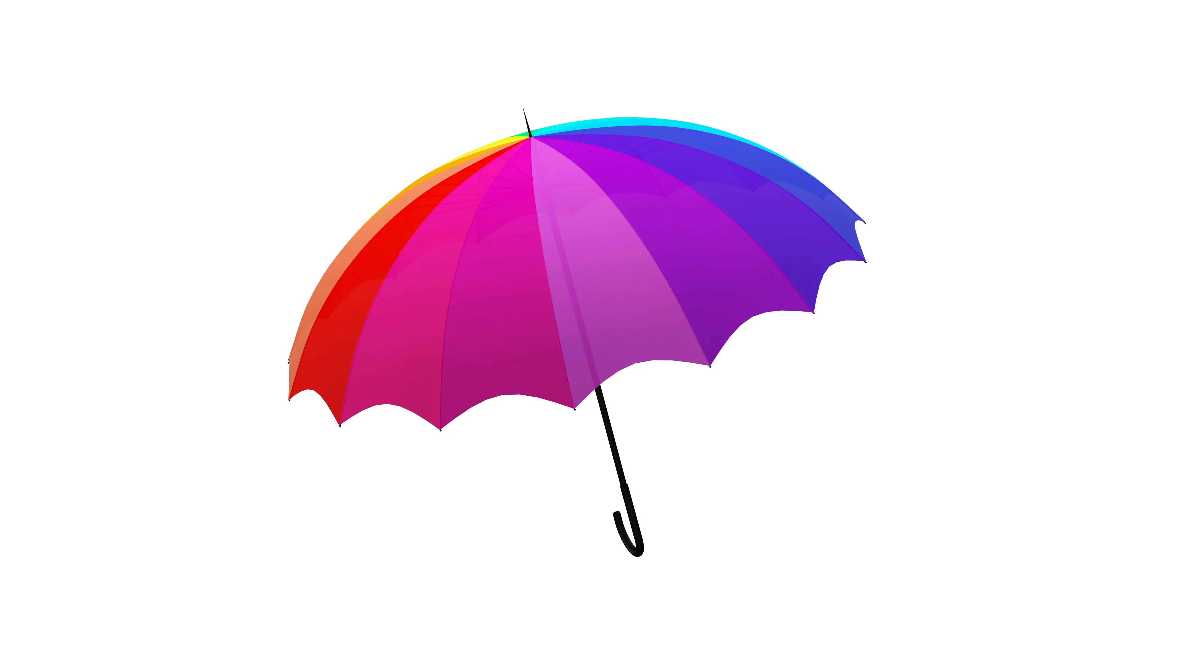 Spinning Reel Under Umbrella 3d Rendering Stock Illustration