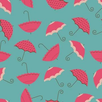 Umbrella seamless Stock Illustration