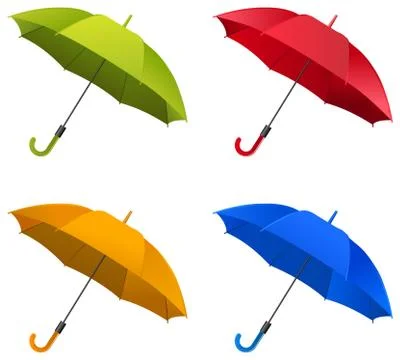 Umbrella Set Stock Illustration