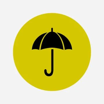 Umbrella sign symbol. Stock Illustration