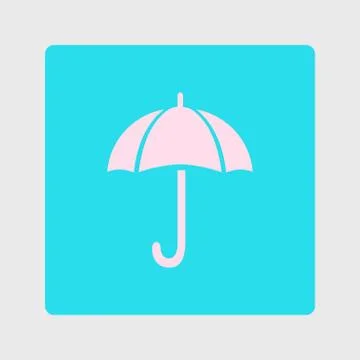 Umbrella sign symbol. Illustrazione stock