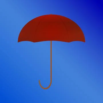 Umbrella with a sky background icon Stock Illustration