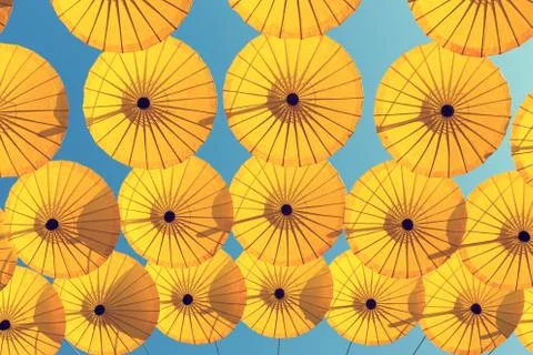 Umbrella Sky Background 库存照片
