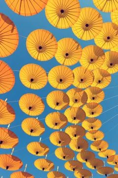 Umbrella Sky Background 库存照片
