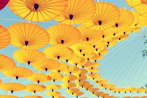 Umbrella Sky Background Stock Photos
