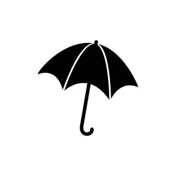 Umbrella vector graphic design illustration Stock Illustration