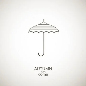 Umbrella vector icon Illustrazione stock