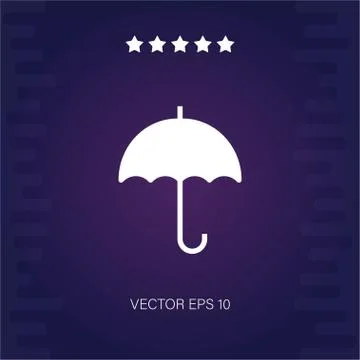 Umbrella vector icon Stock Illustration