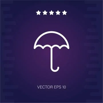 Umbrella vector icon Stock Illustration