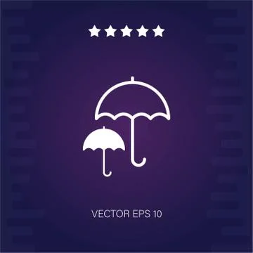 Umbrella vector icon Stock Illustration