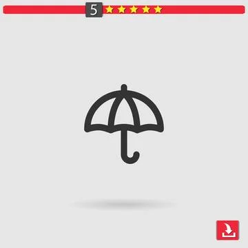 Umbrella vector icon Stock Illustration