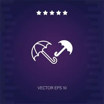 Umbrella vector icon Stock Illustration