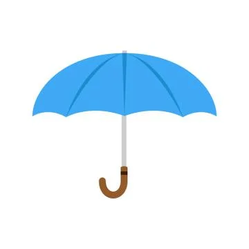 Umbrella vector icon illustration isolated beach protection parasol rain. Ope Stock Illustration