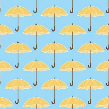 Umbrella vector seamless pattern design Stock Illustration