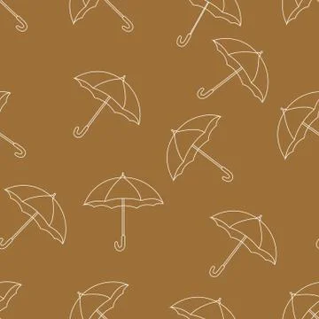 Umbrella vector seamless pattern design Stock Illustration