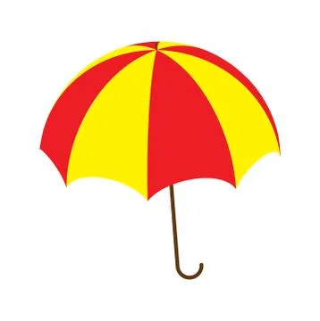 Umbrella vector symbol icon design. Illustrazione stock