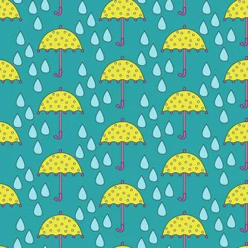 Umbrella vs. Rain Stock Illustration