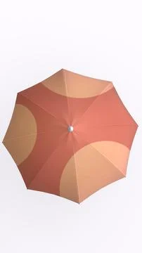 Umbrella with white background Ilustración de archivo