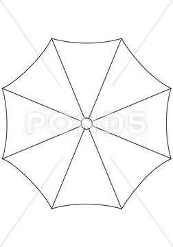 Umbrella on white background. vector illustration Stock Illustration