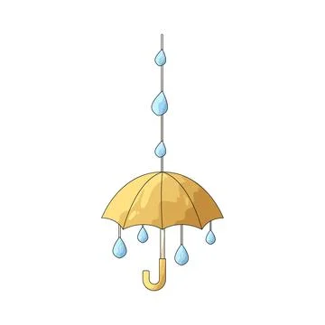 Umbrella window decoration illustration Stock Illustration